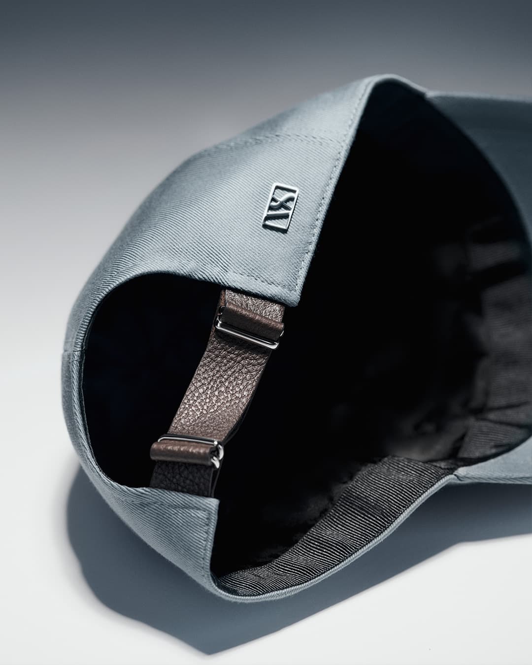Detailed back view of a sea island cotton cap from varsity headwear