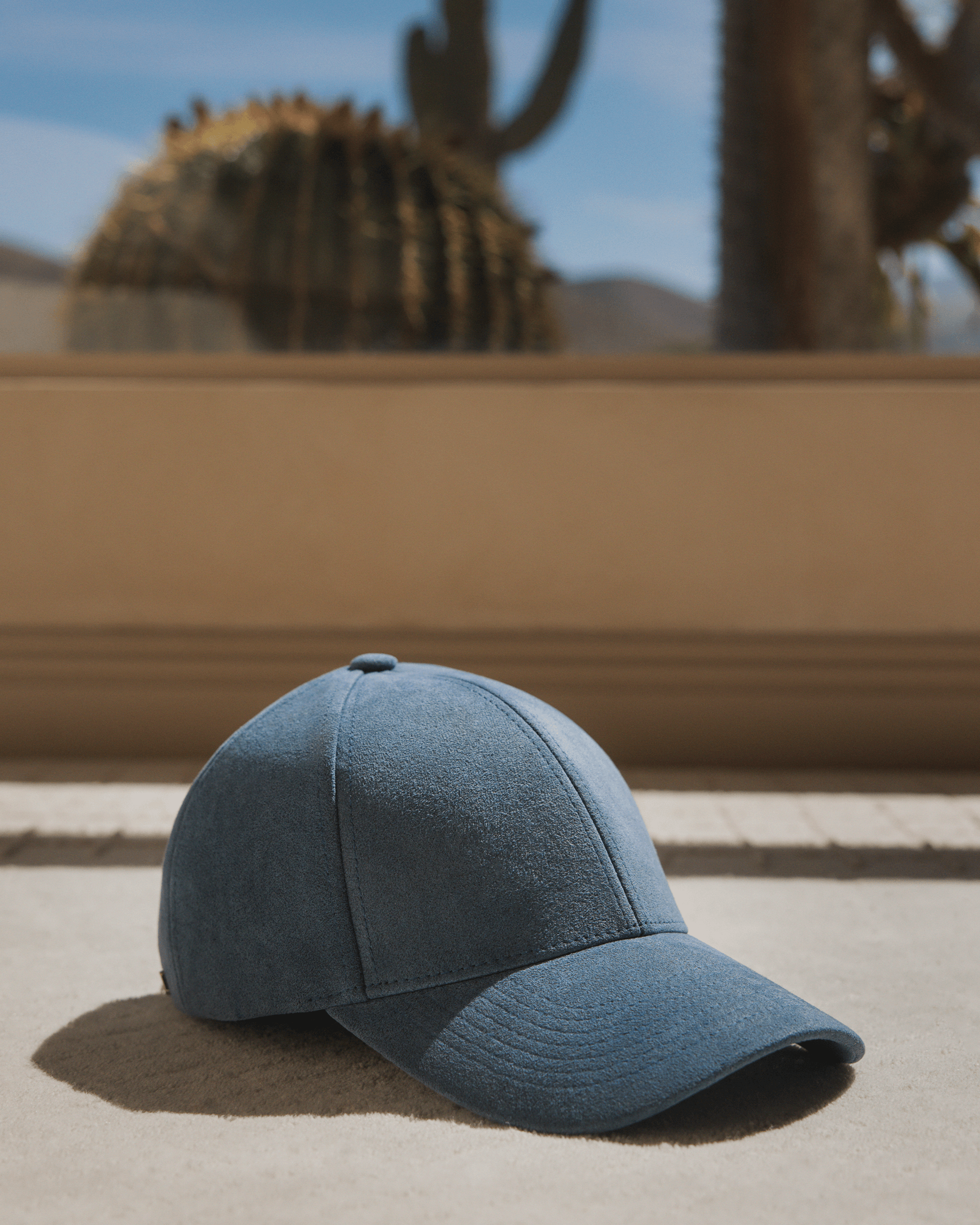 Nile Blue Alcantara baseball caps from Varsity Headwear