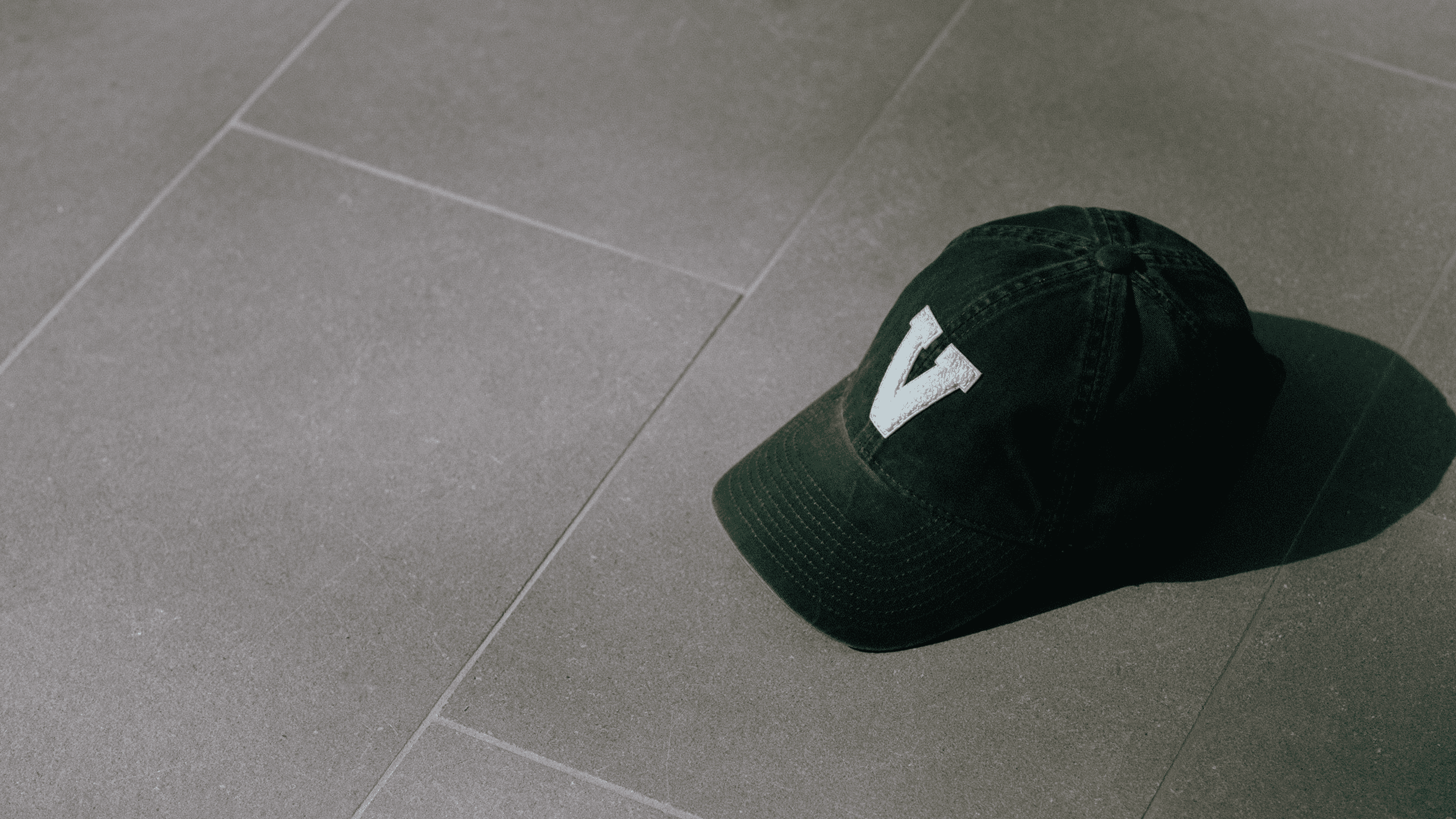Chenille Patch on a Varsity Headwear Green Washed Cotton cap