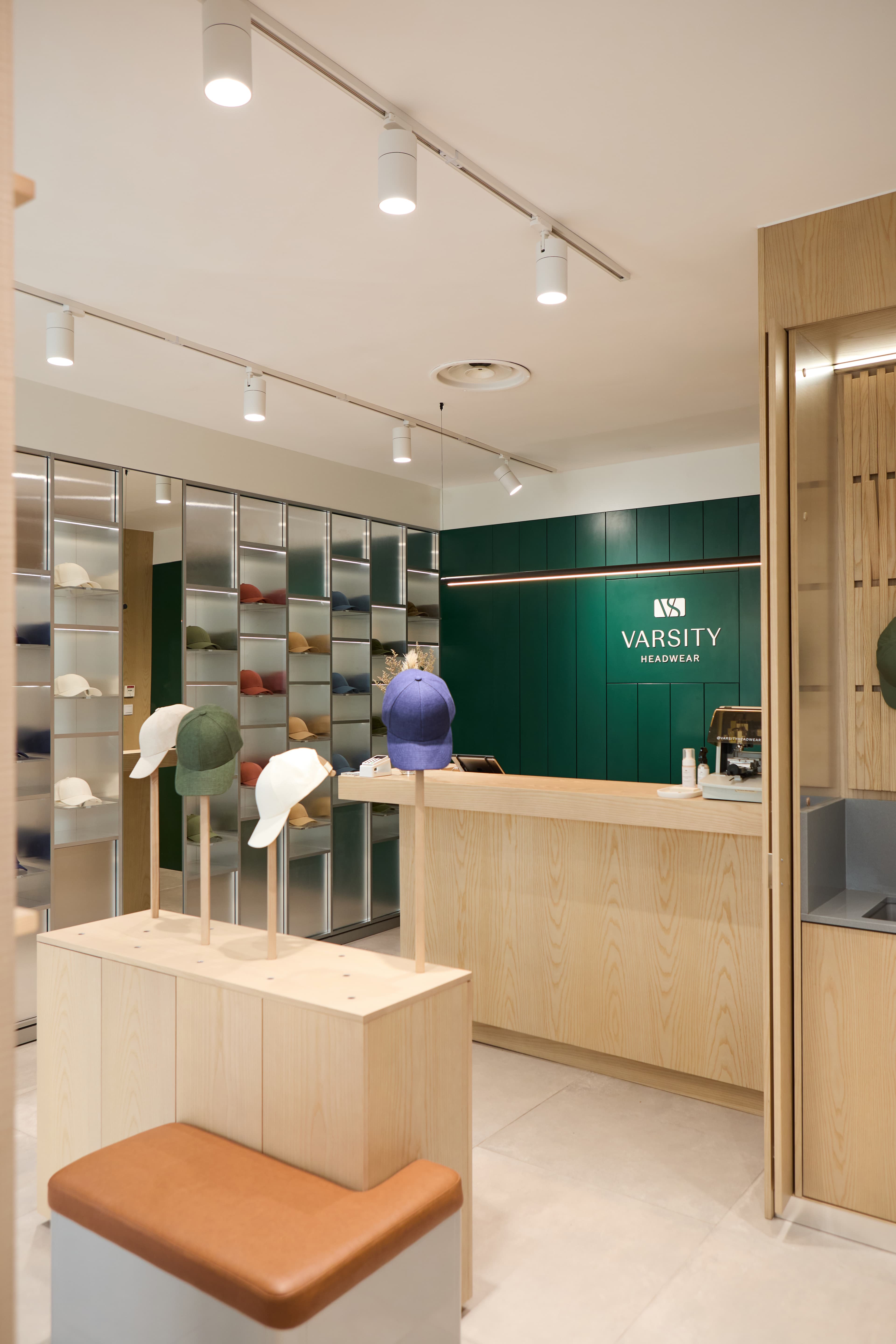 Varsity Headwear concept store in Cannes