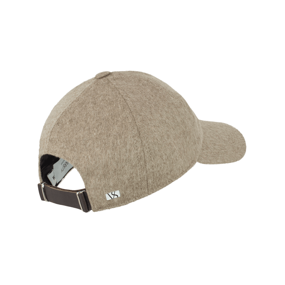 Back view of a Varsity Headwear legacy soft cashmere marble beige baseball cap