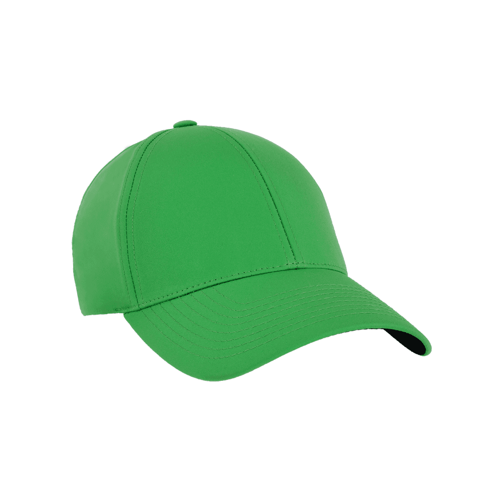 Front view of a Varsity Headwear legacy structured athletic sport green baseball cap