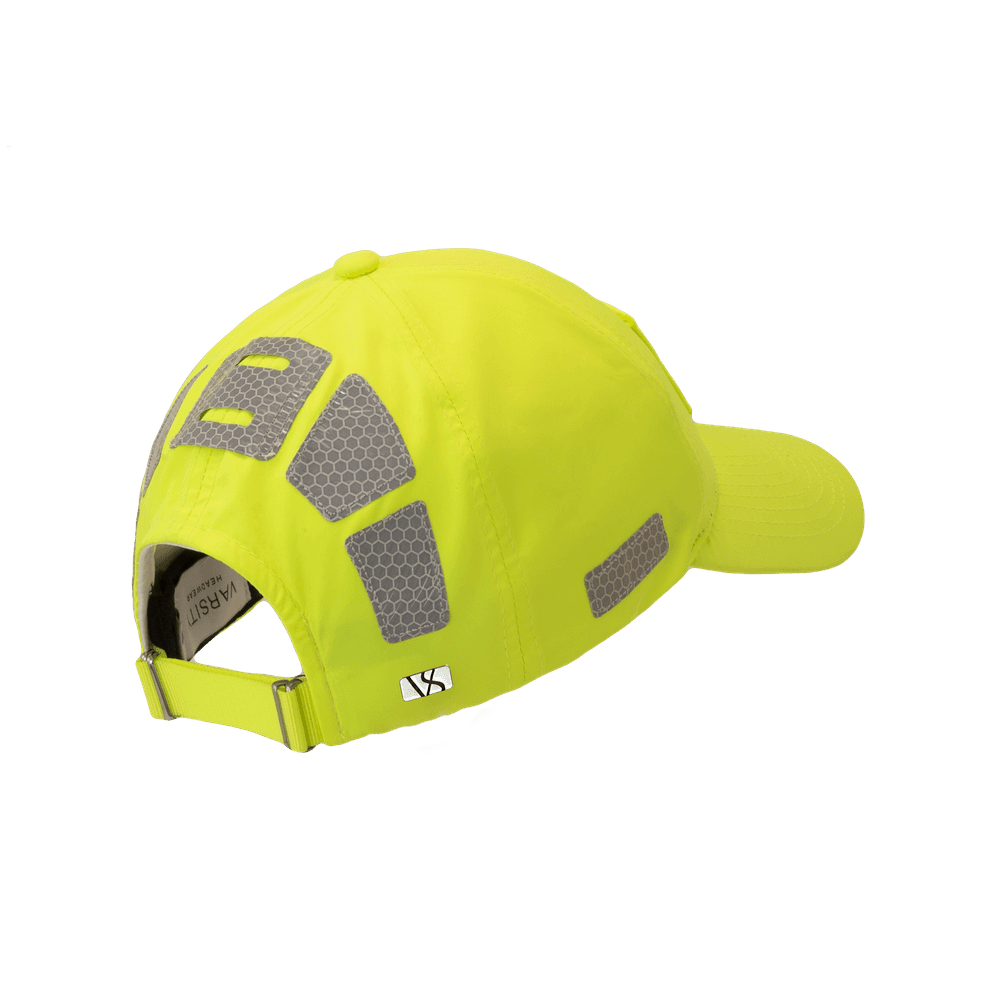 Back view of a Varsity Headwear legacy structured athletic sport reflex pro baseball cap