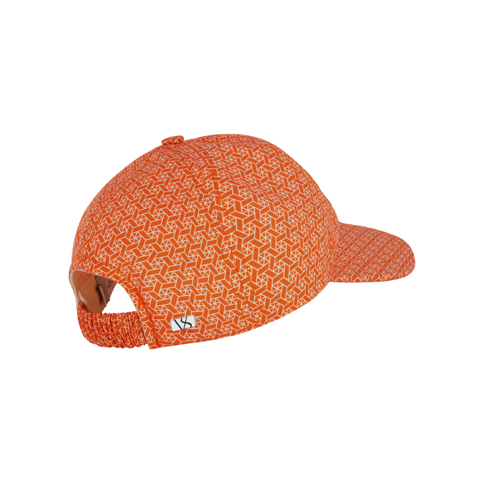 Back view of a Varsity Headwear seaqual kids baseball cap, shown in color papaya orange