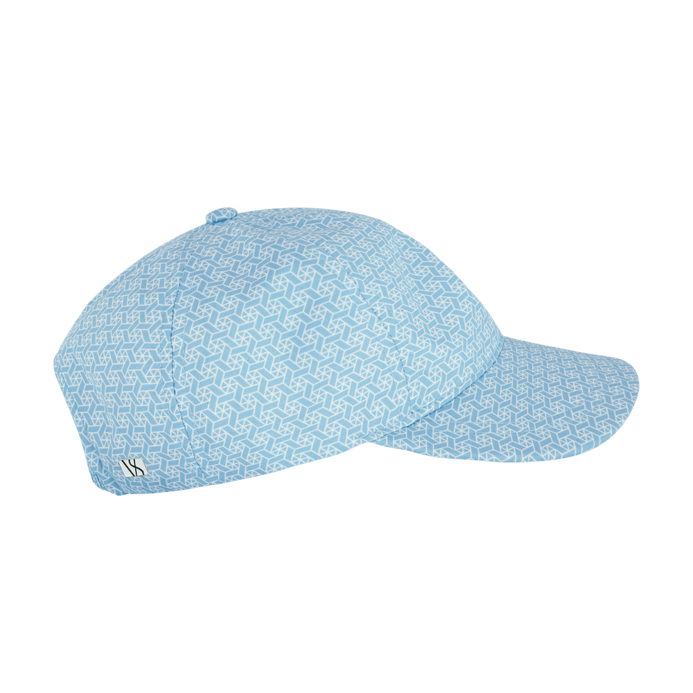 Side view of a dusk blue seaqual kids baseball from Varsity Headwear