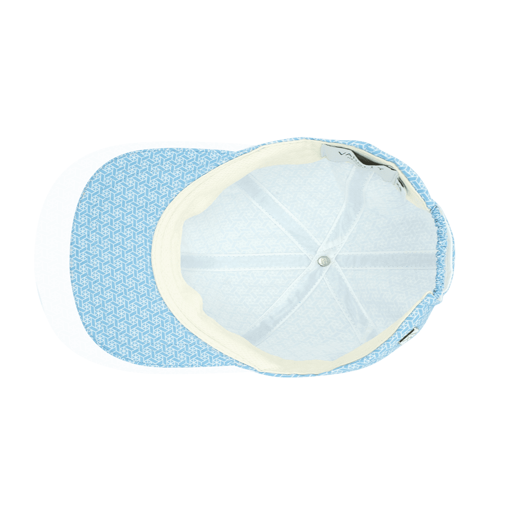 Inside view of a Varsity Headwear seaqual dusk blue kids baseball cap