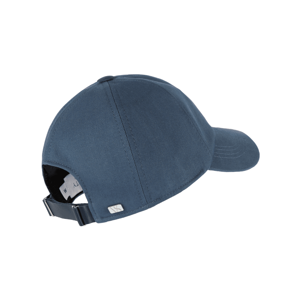Back view of a Varsity Headwear legacy soft active navy sea island cotton baseball cap